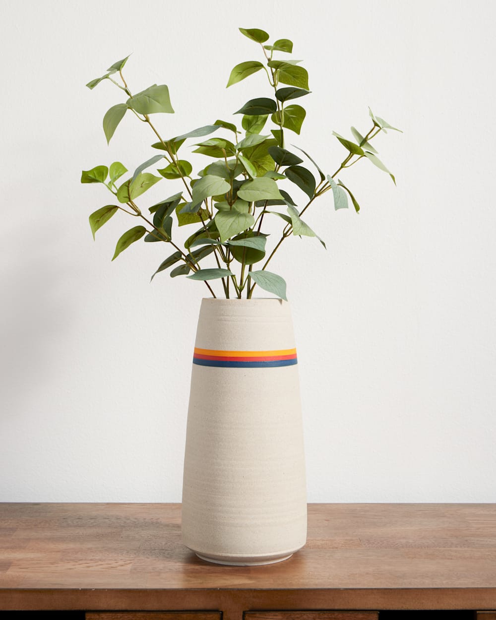 Pendleton Handmade Stoneware & Wood Stem Vase
