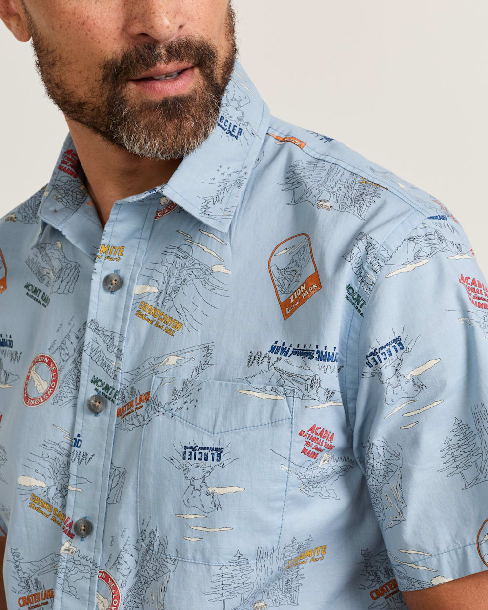 Pendleton Shop Men's Short-Sleeve National Park Shoreline Shirt