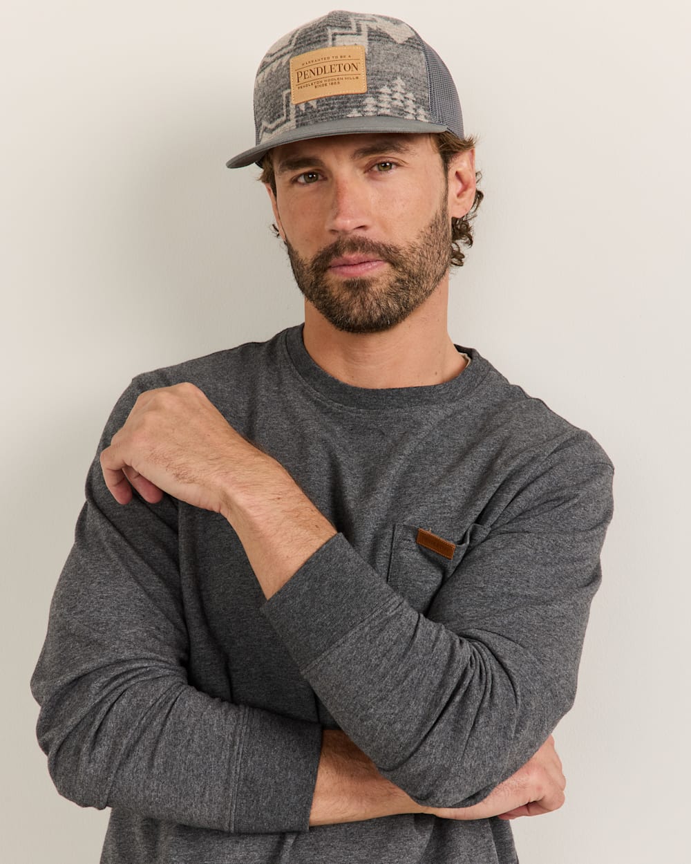 Pendleton Harding Wool Five Panel Trucker Hat