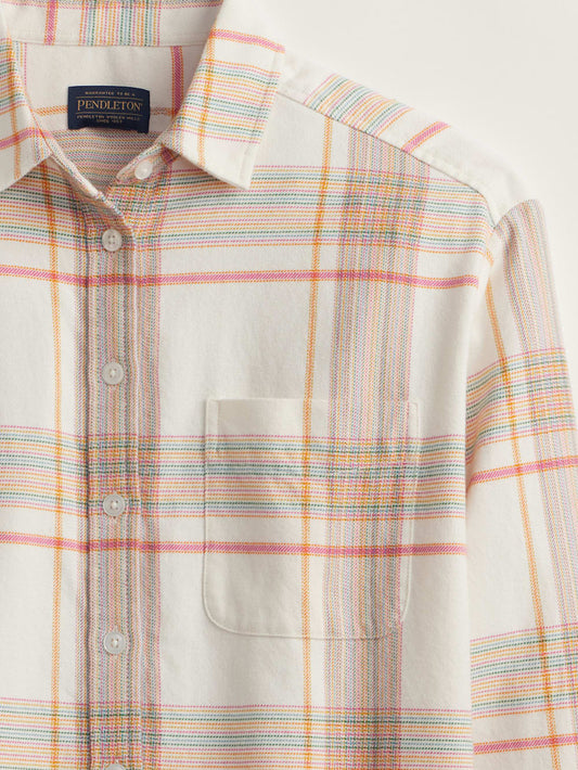 Pendleton Shop Cozy Women's Plaid Flannel Boyfriend Shirt on sale!