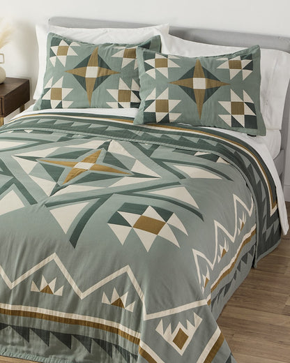 Pendleton Quilted Star Cotton Matelasse Coverlet