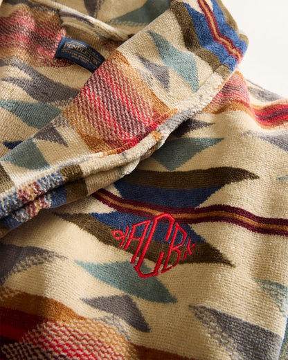 Pendleton Women's Wyeth Trail Cotton Terry Velour Bathrobe