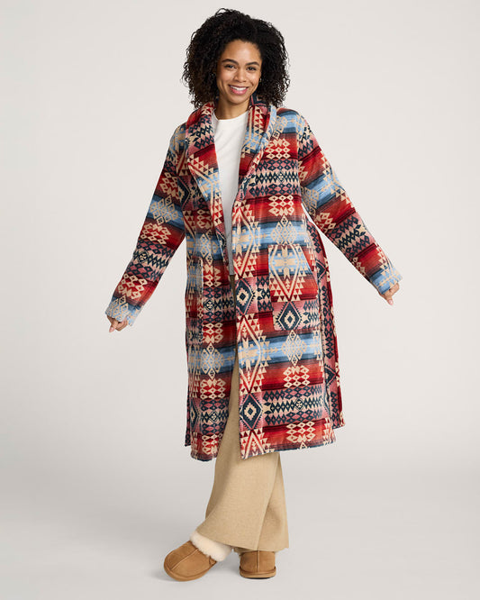 Pendleton Shop Women's Cotton Terry Velour Bathrobe for Cozy Comfort