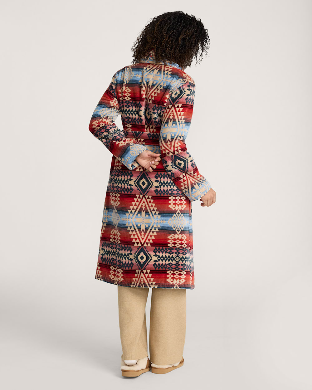 Pendleton Shop Women's Cotton Terry Velour Bathrobe for Cozy Comfort