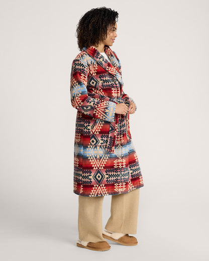 Pendleton Shop Women's Cotton Terry Velour Bathrobe for Cozy Comfort