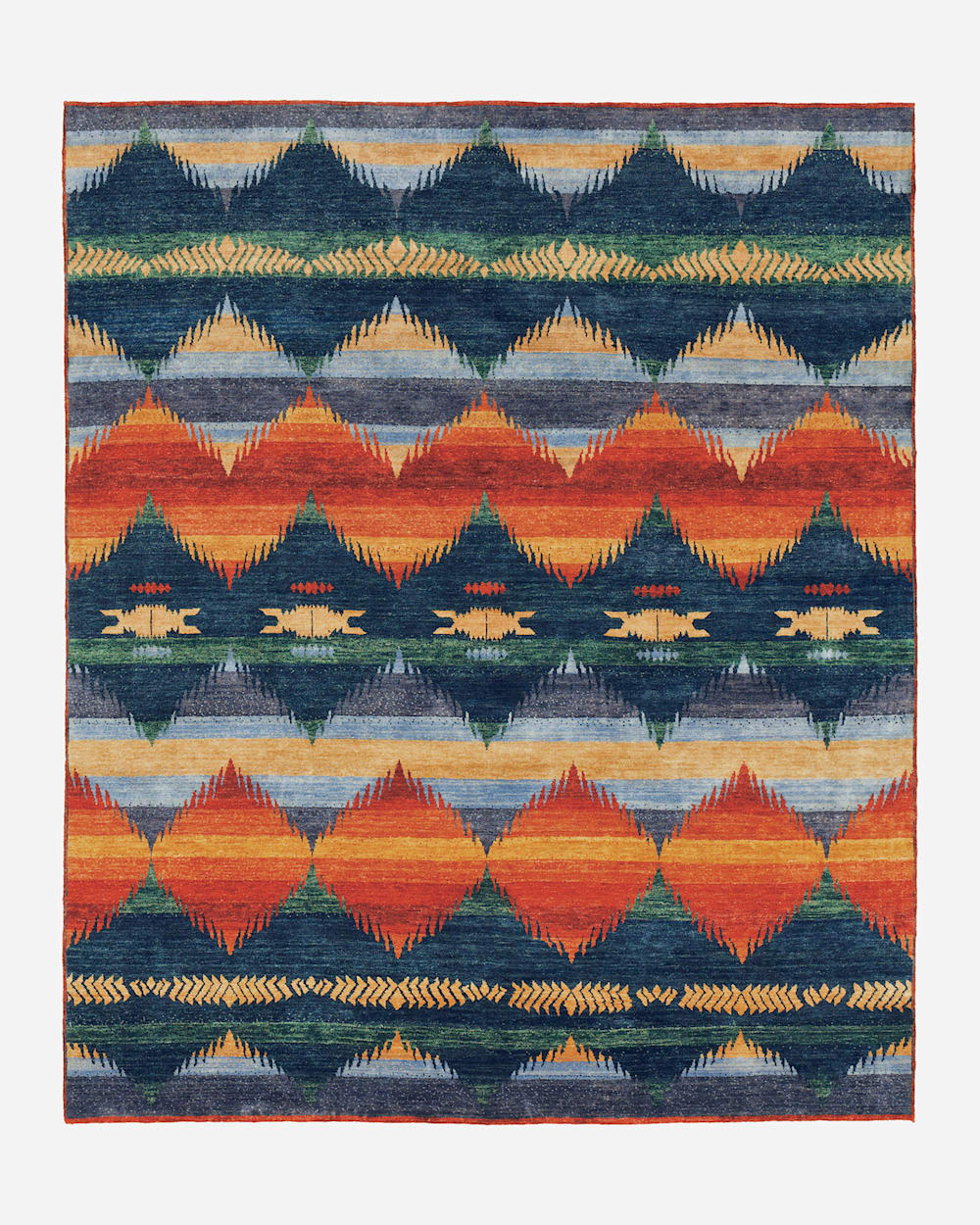 Pendleton Handmade Wool Woven Ombre Rug