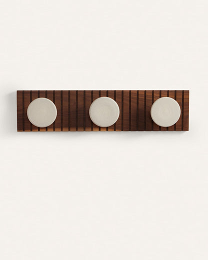 Pendleton Handmade Stoneware & Wood Coat Hanger