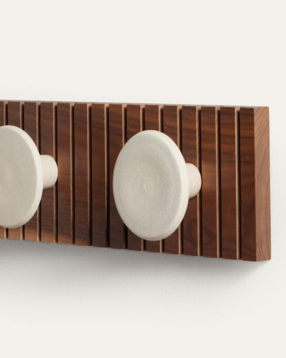 Pendleton Handmade Stoneware & Wood Coat Hanger