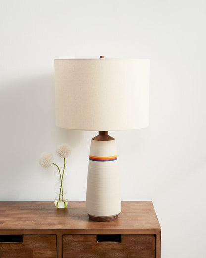 Pendleton Handmade Stoneware & Wood Table Lamp
