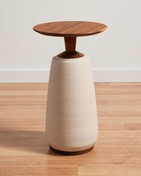 Pendleton Handmade Stoneware & Wood Cocktail Table
