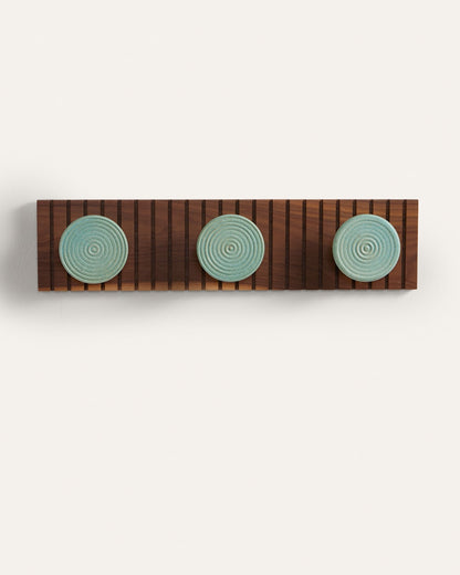 Pendleton Handmade Stoneware & Wood Coat Hanger