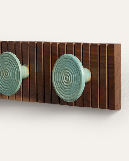Pendleton Handmade Stoneware & Wood Coat Hanger