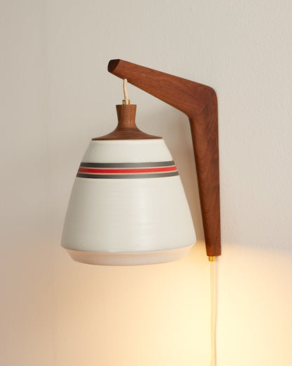 Pendleton Handmade Stoneware & Wood Sconce