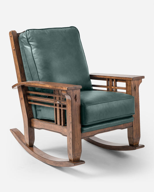 Pendleton Stagecoach Leather Rocker