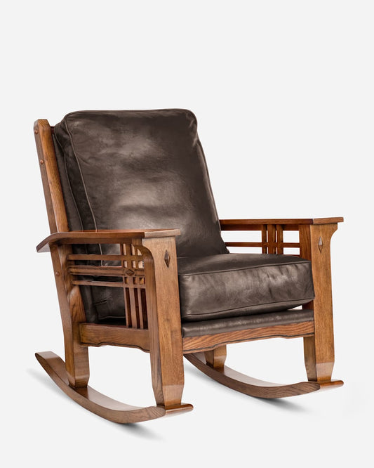 Pendleton Stagecoach Leather Rocker