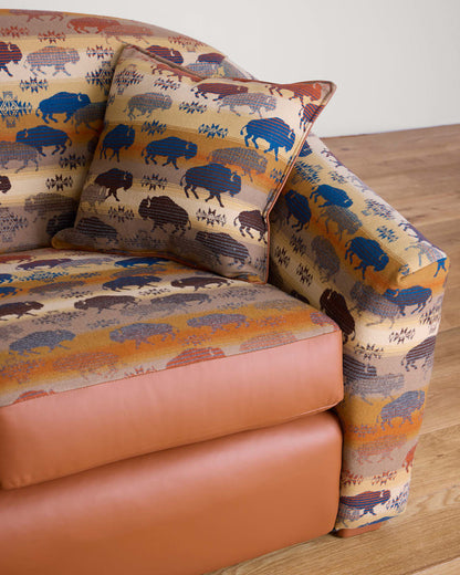 Pendleton Shop Prairie Rush Hour Barrel Sofa for Cozy Stylish Seating