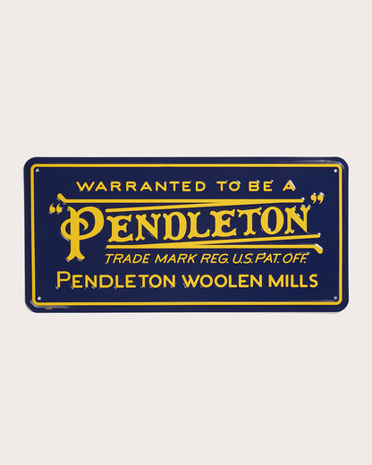 Pendleton Shop The Vintage Pendleton Logo Metal Wall Art Sign