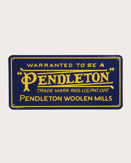 Pendleton Shop The Vintage Pendleton Logo Metal Wall Art Sign