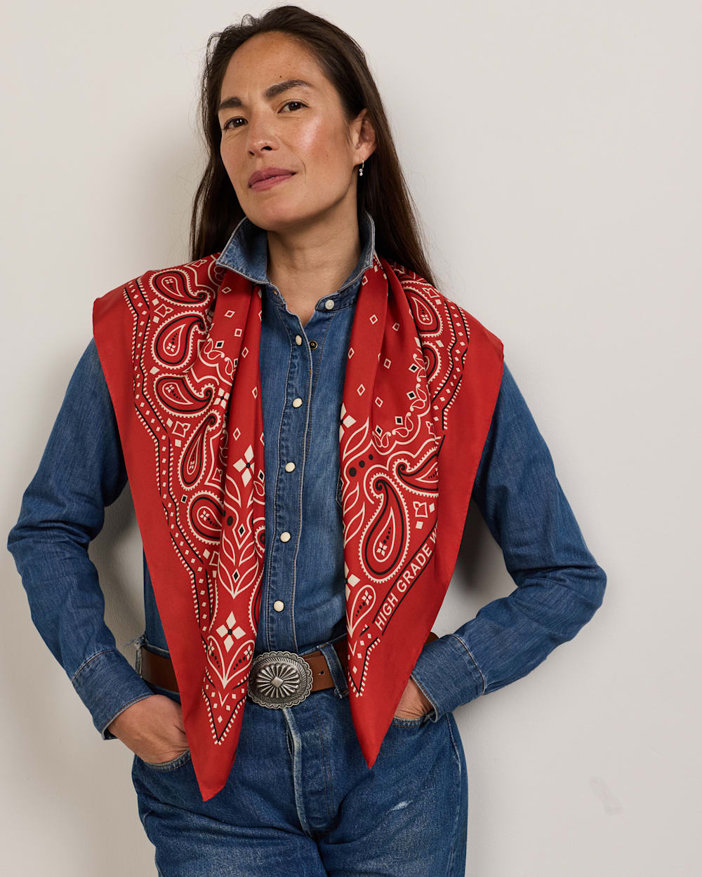 Pendleton Rodeo Spirit Silk Scarf