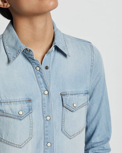 Pendleton Women's Chambray Gambler Shirt - Western Style