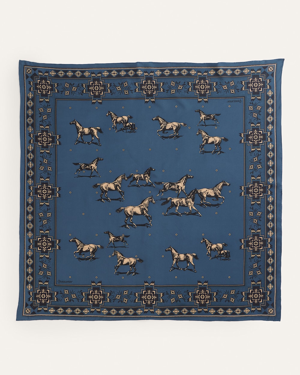 Pendleton Herd Of Horses Silk Scarf