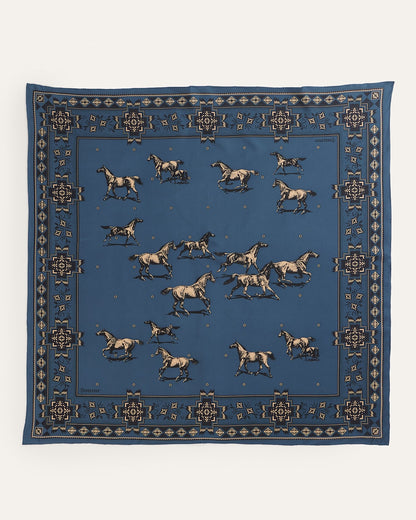 Pendleton Herd Of Horses Silk Scarf