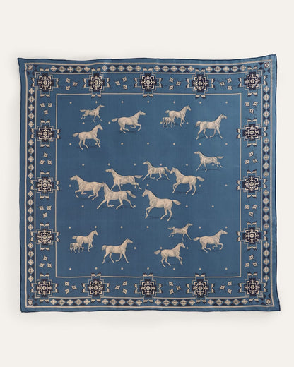 Pendleton Herd Of Horses Silk Scarf