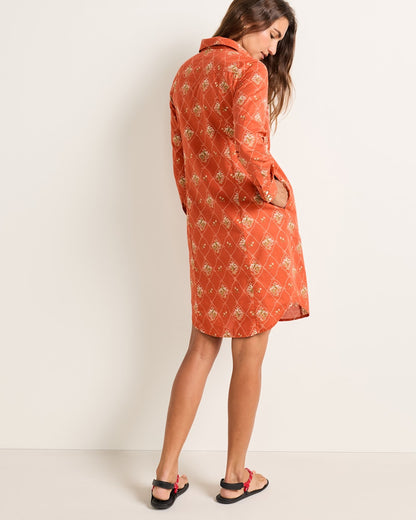 Pendleton Shop Women's Cotton Cowgirl Lattice Gambler Shirt Dress