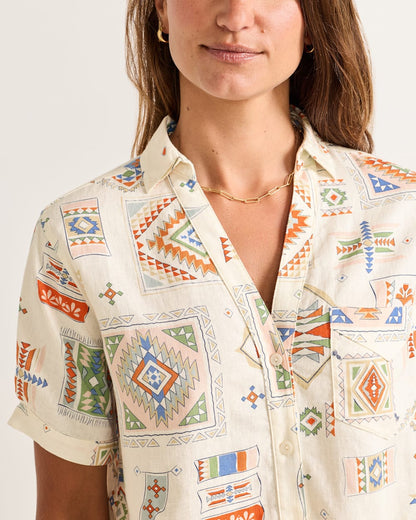 Pendleton Women's Short-Sleeve Harlow Linen Shirt
