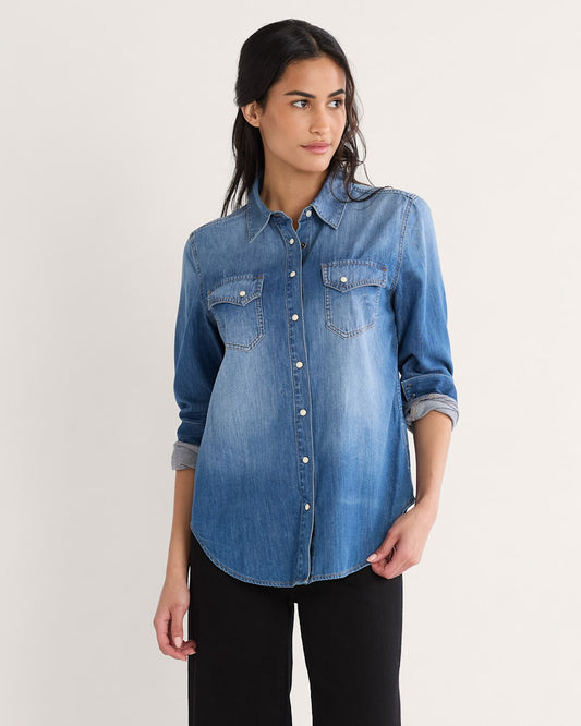 Pendleton Women's Chambray Gambler Shirt - Western Style