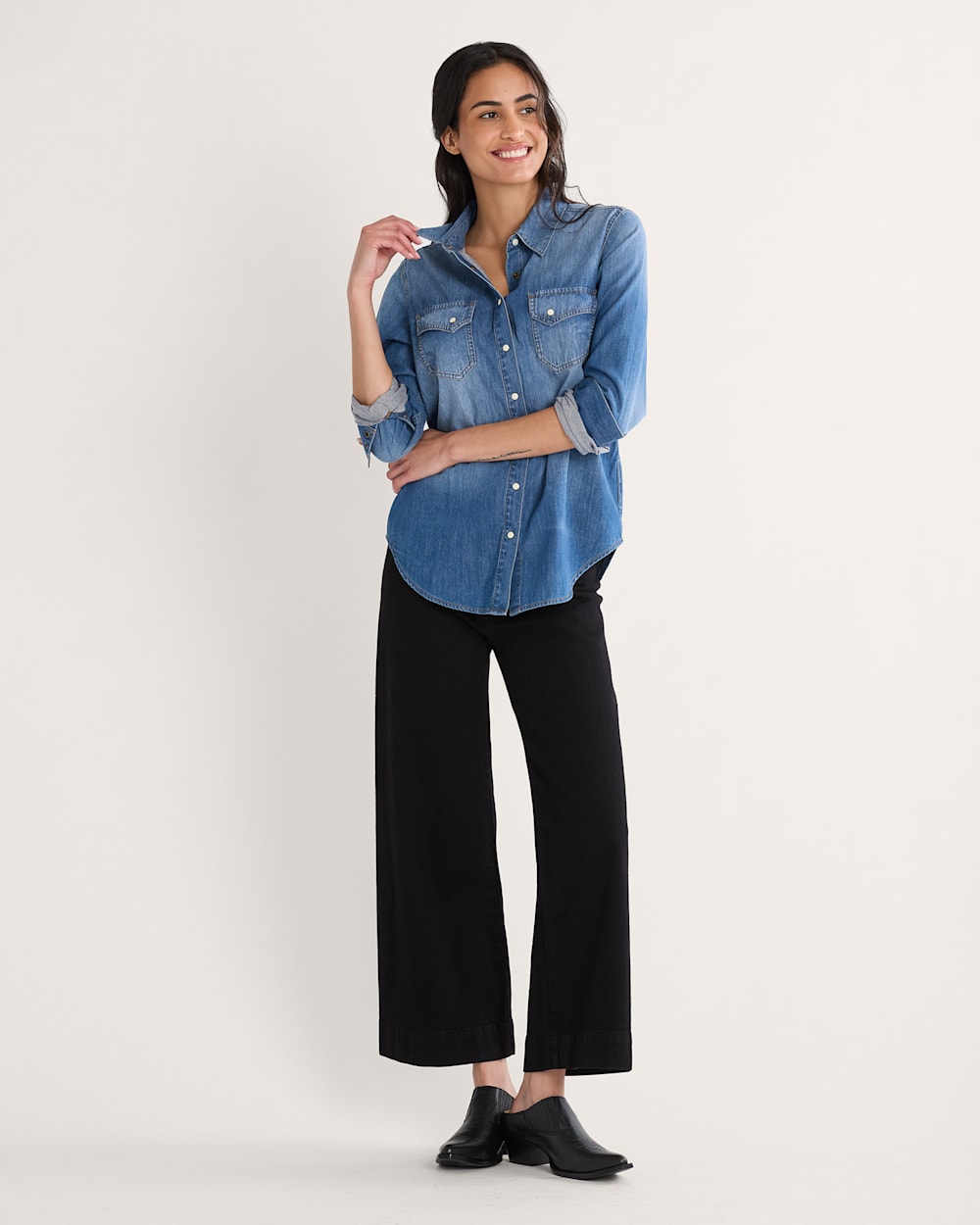 Pendleton Women's Chambray Gambler Shirt - Western Style