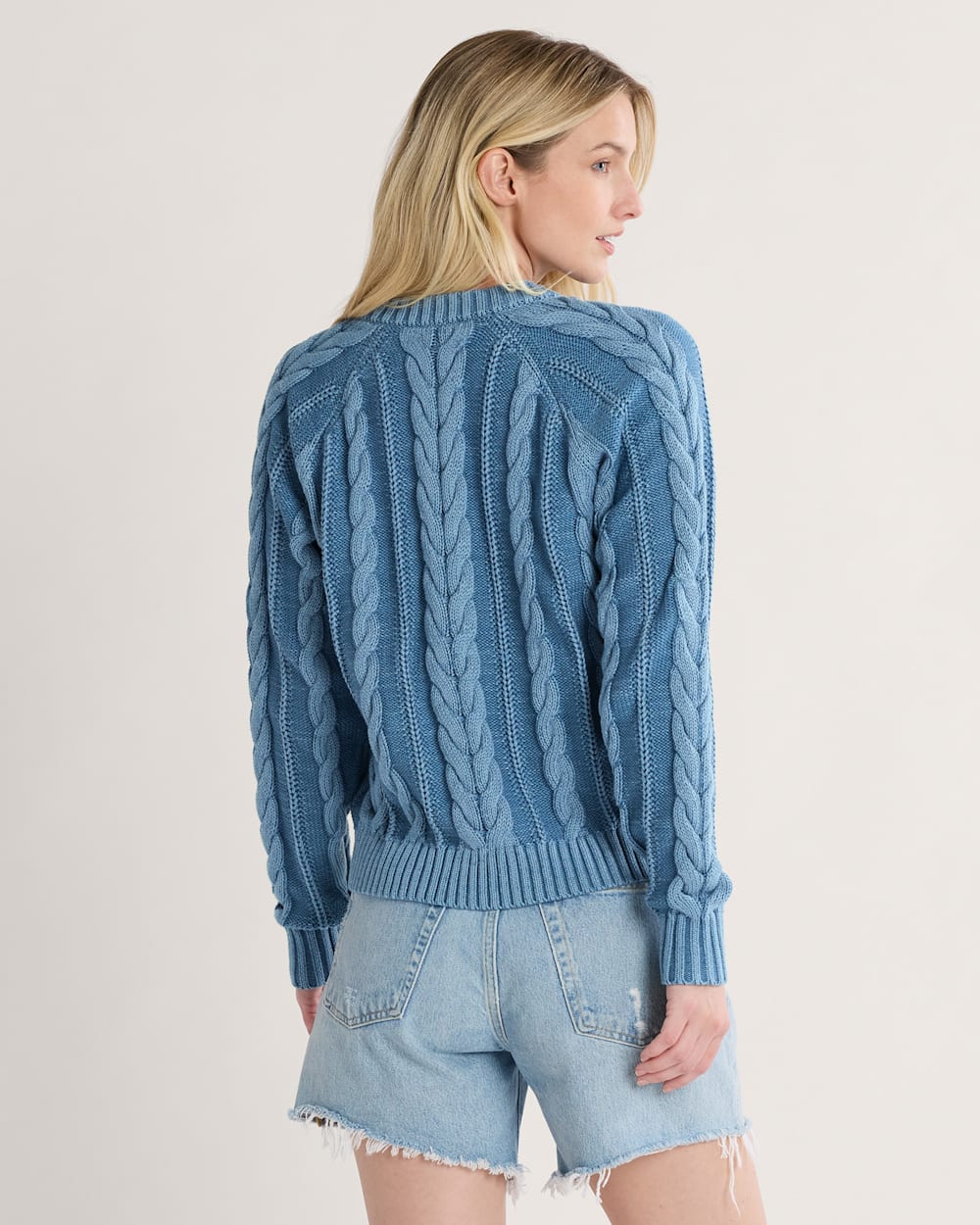 Pendleton Shop Women's Cotton Cable Knit Button-Front Cardigan