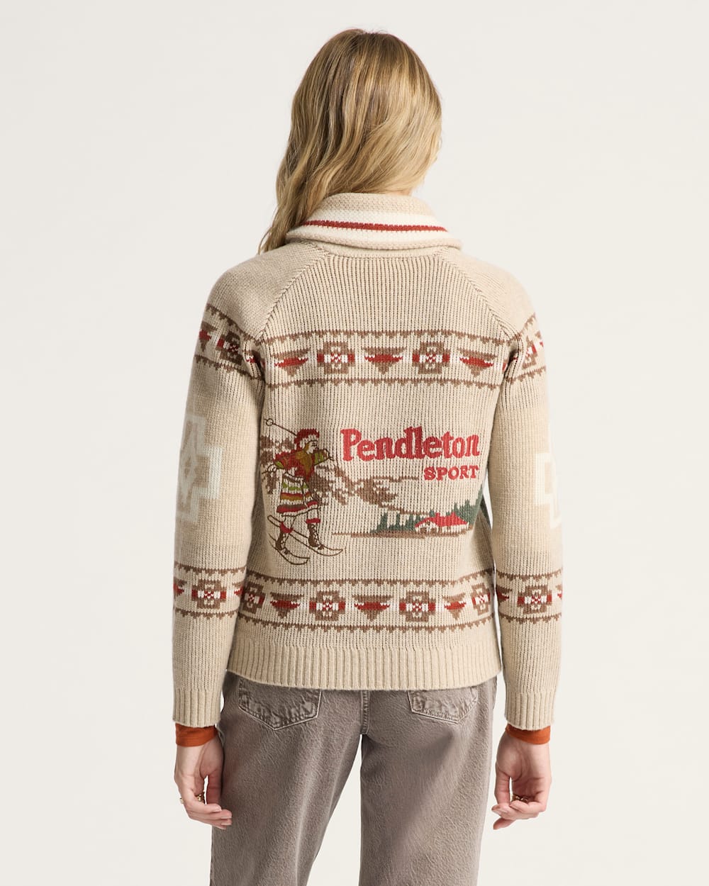 Pendleton Shop Women's Alpine Lambswool Zip Cardigan in Sweaters & Knits