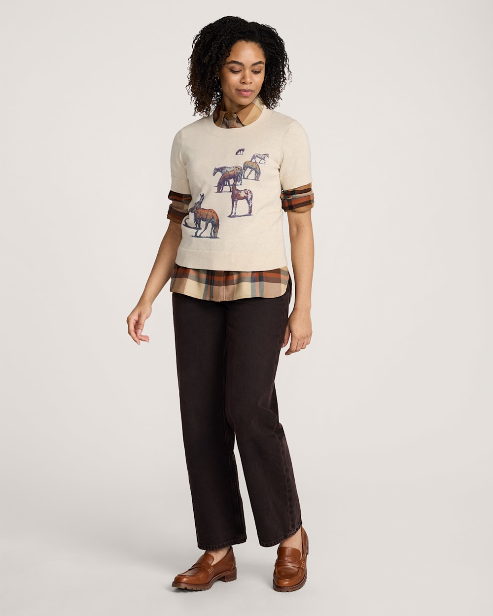 Pendleton Shop Classic Western Soft Women's Wild Horse Cotton Sweater