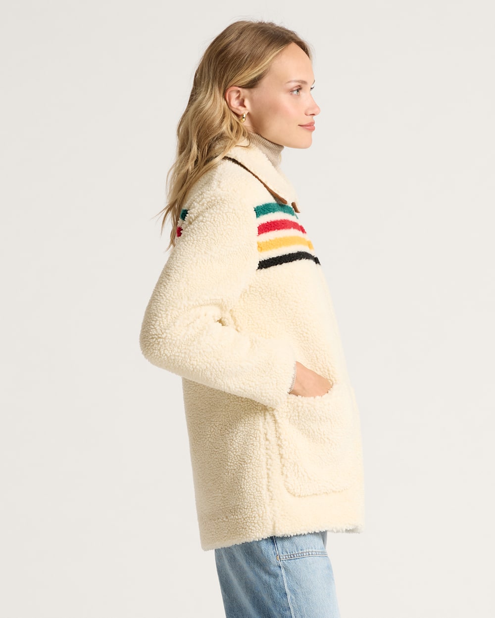 Pendleton Shop Women's Glacier Sunset Sherpa Jacket in Outerwear