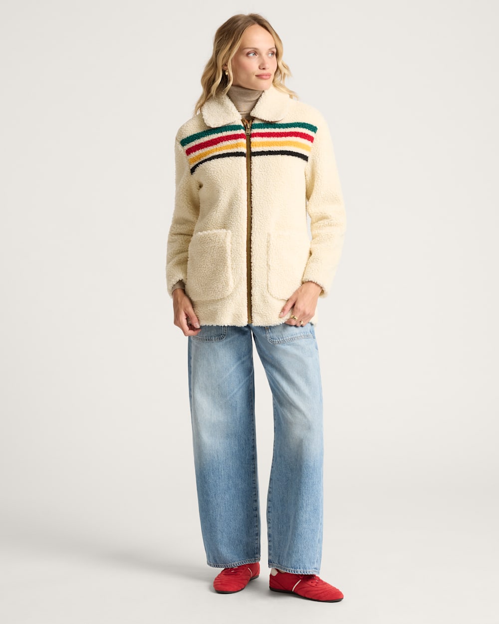 Pendleton Shop Women's Glacier Sunset Sherpa Jacket in Outerwear