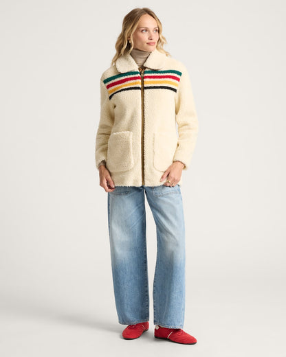 Pendleton Shop Women's Glacier Sunset Sherpa Jacket in Outerwear