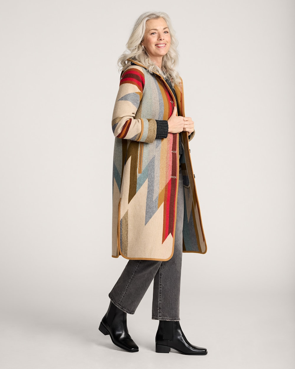 Pendleton Shop Women's Wyeth Trail Wool Blanket Coat Outerwear