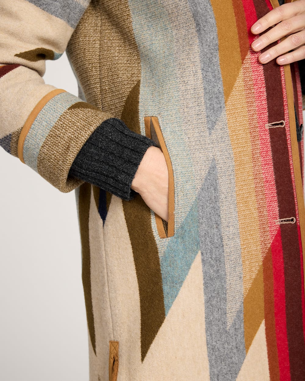 Pendleton Shop Women's Wyeth Trail Wool Blanket Coat Outerwear