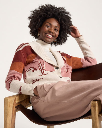 Pendleton Shop Cotton Women's Western Scenic Cotton Cardigan