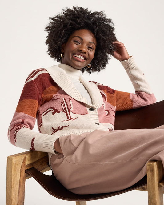 Pendleton Shop Cotton Women's Western Scenic Cotton Cardigan