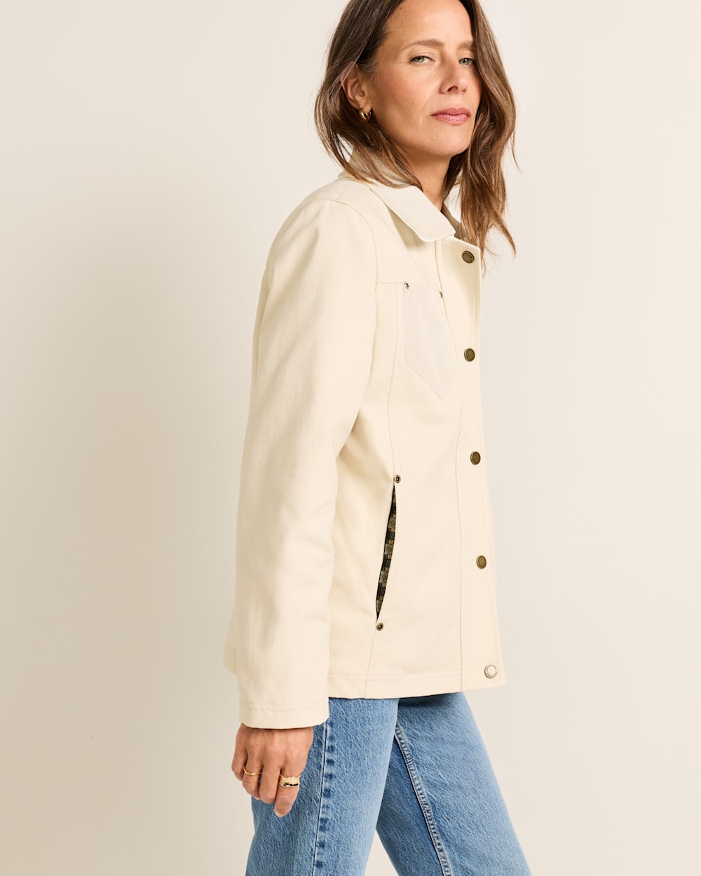 Pendleton Shop Women's Hazel Swing Back Canvas Jacket Lined Coat