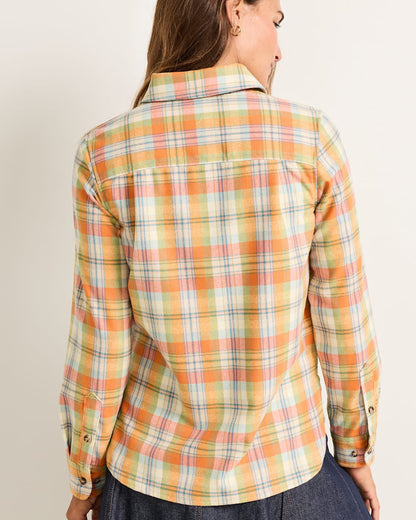 Pendleton Shop Women's Wool Flannel Plaid Long-Sleeve Board Shirt
