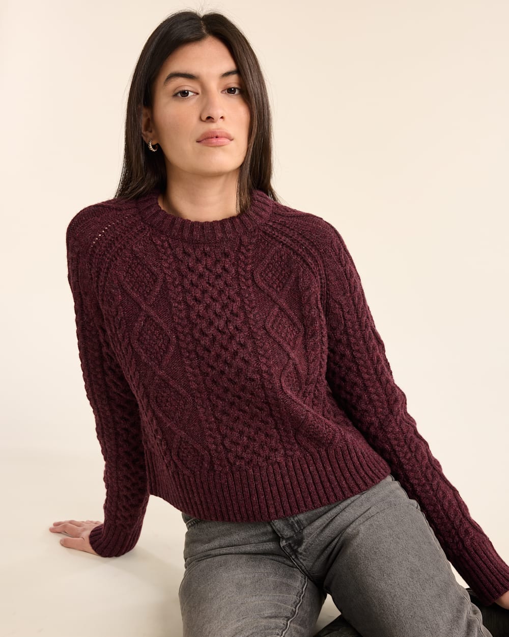 Pendleton Shop Women's Shetland Collection Fisherman Sweater