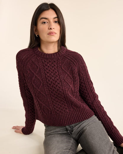 Pendleton Shop Women's Shetland Collection Fisherman Sweater