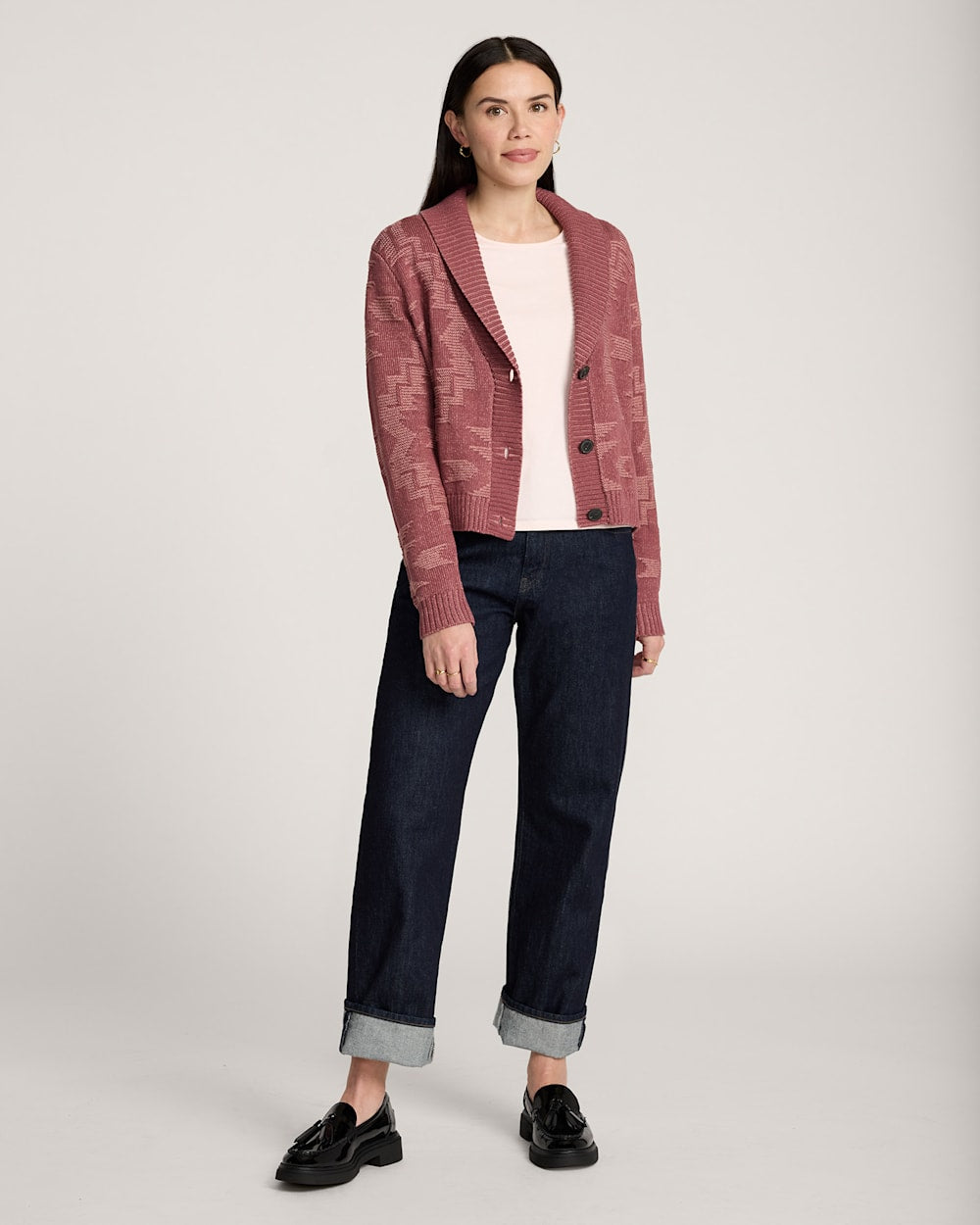 Pendleton Shop Women's Textured Cotton Cardigan Cozy Sweater