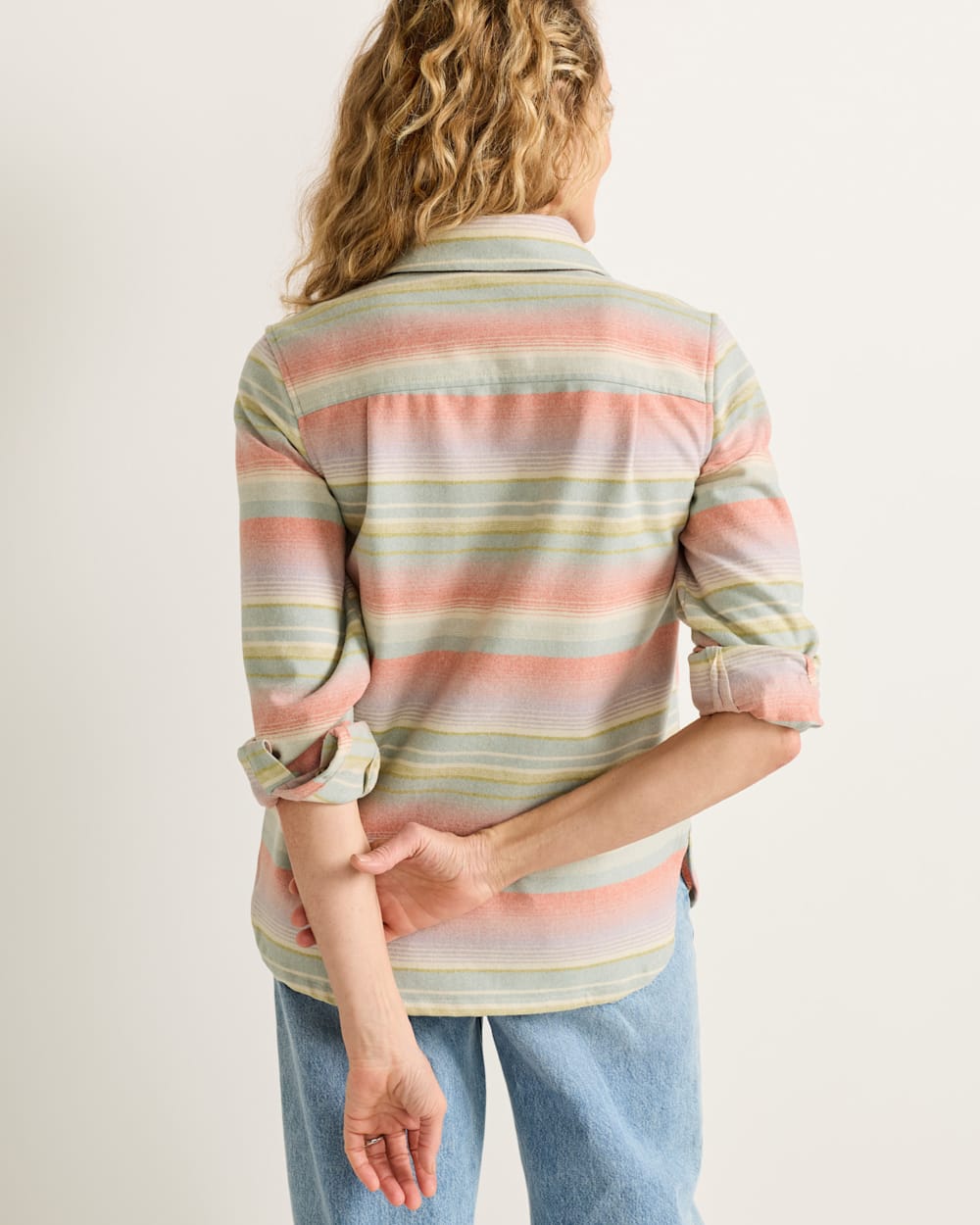 Pendleton Shop Women's Classic Long-Sleeve Wool Stripe Board Shirt
