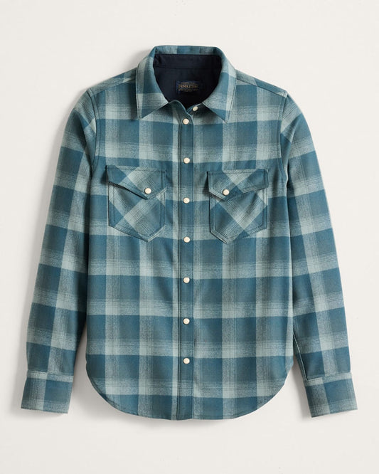 Pendleton Shop Women's Plaid Gambler Shirt Stylish and High Quality