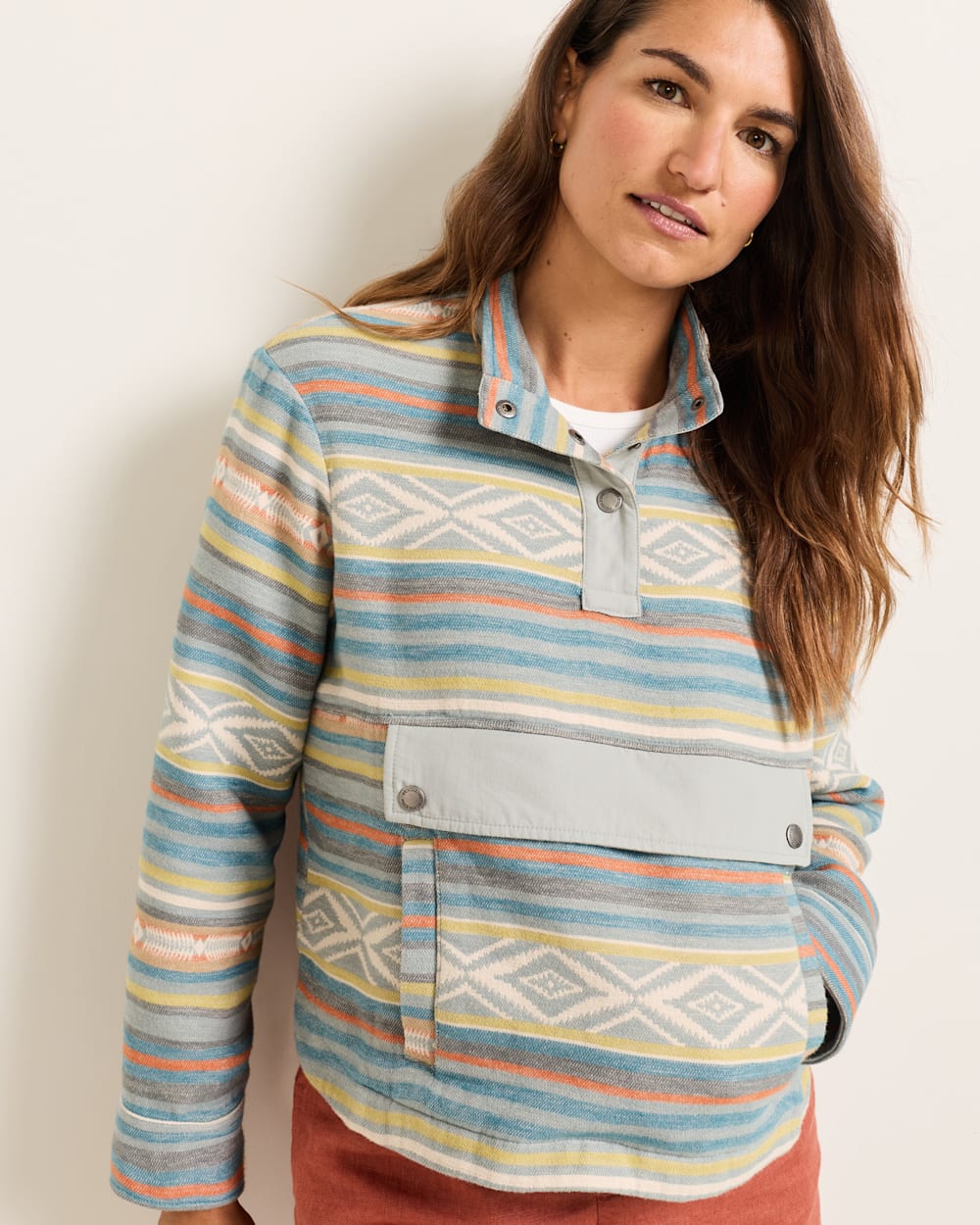 Pendleton Shop Women's Cotton Doublesoft Half-Snap Pullover Shirt