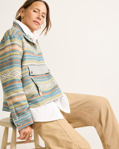 Pendleton Shop Women's Cotton Doublesoft Half-Snap Pullover Shirt